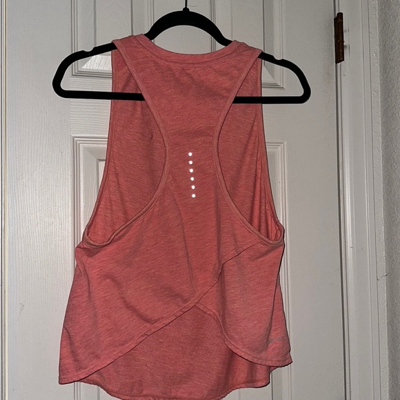 Nike Running Dri-fit cross back tank top, women’s medium, pink/salmon - Picture 5 of 8